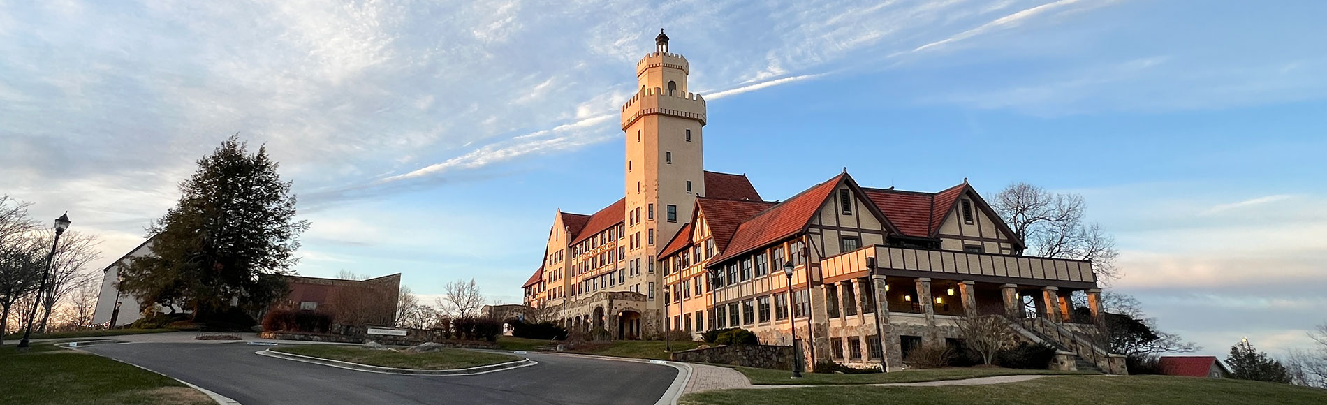 covenant college as seen at dusk