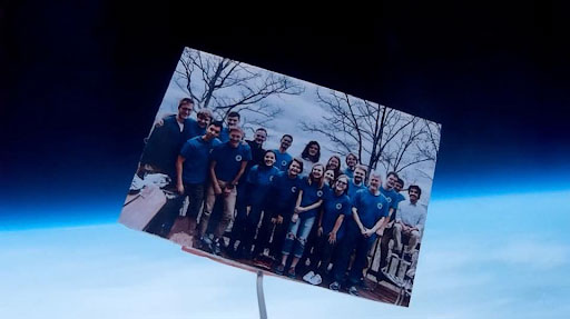 Covenant Robotics Club carried by the weather balloon
