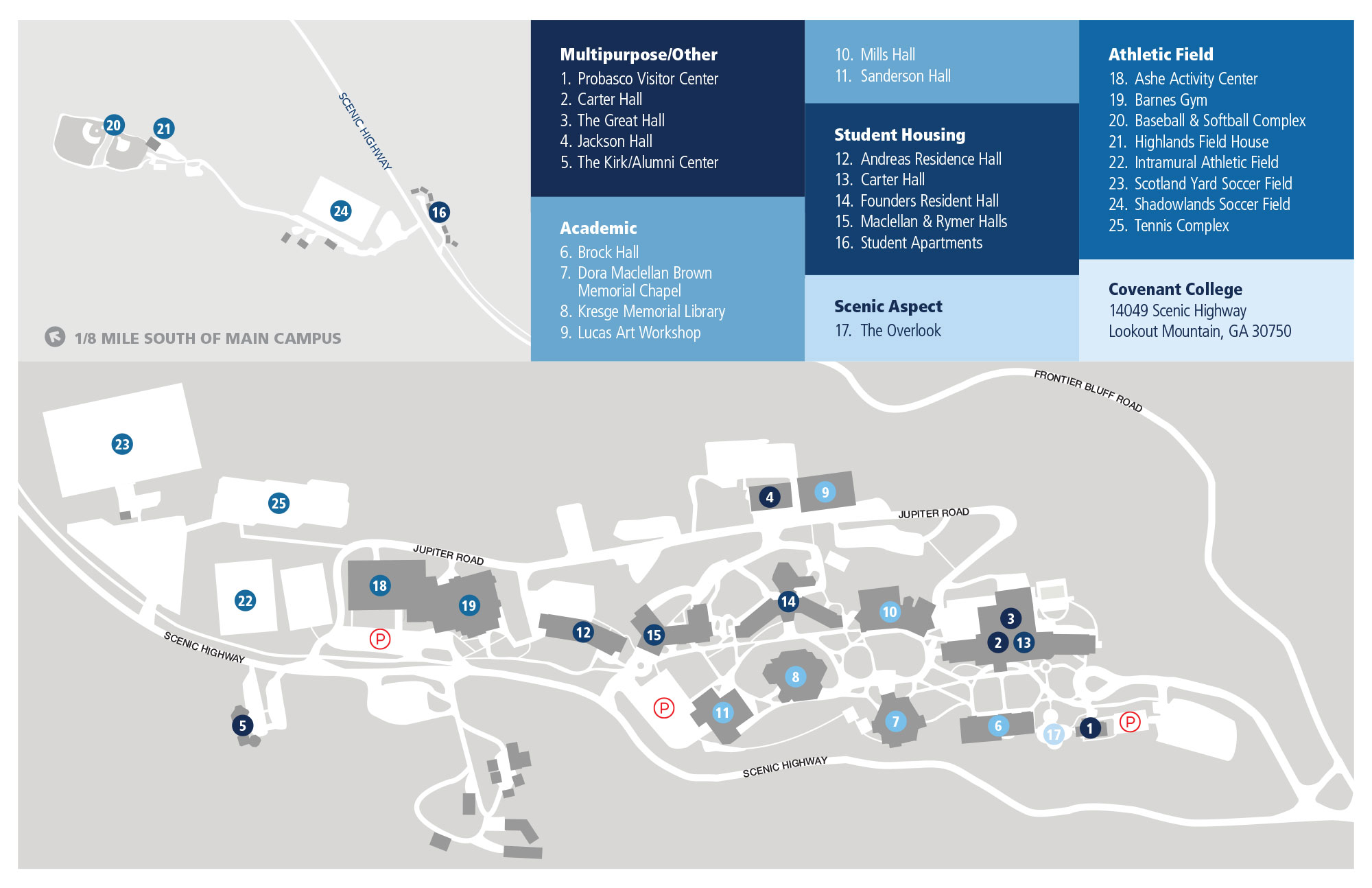 covenant campus map