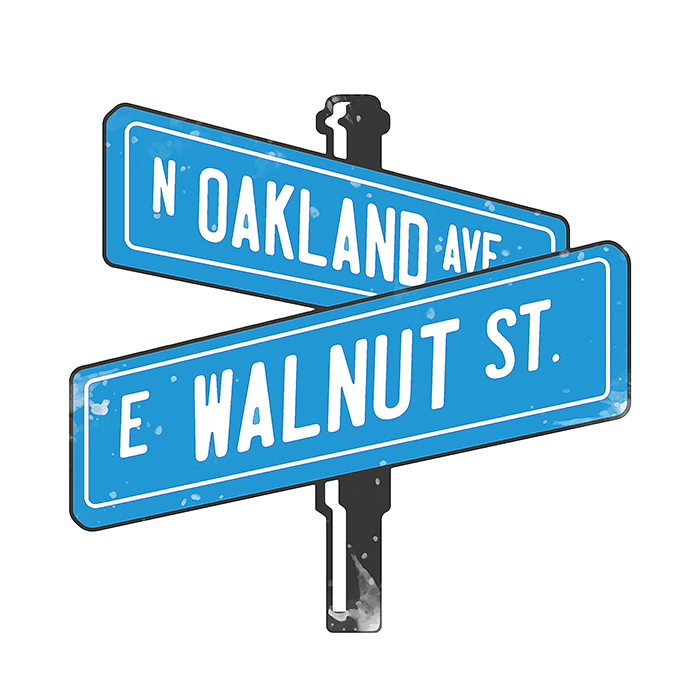 Walnut and Oakland Avenues