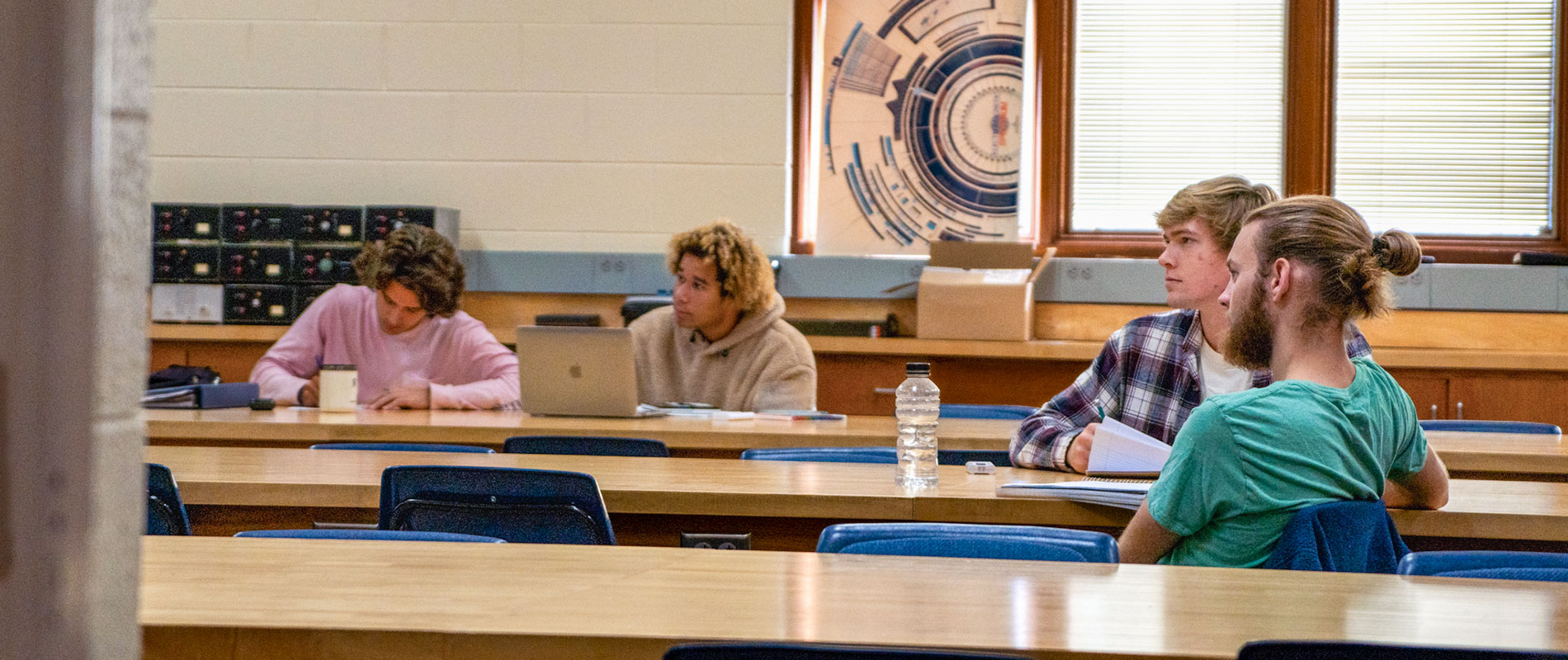 students in science lab