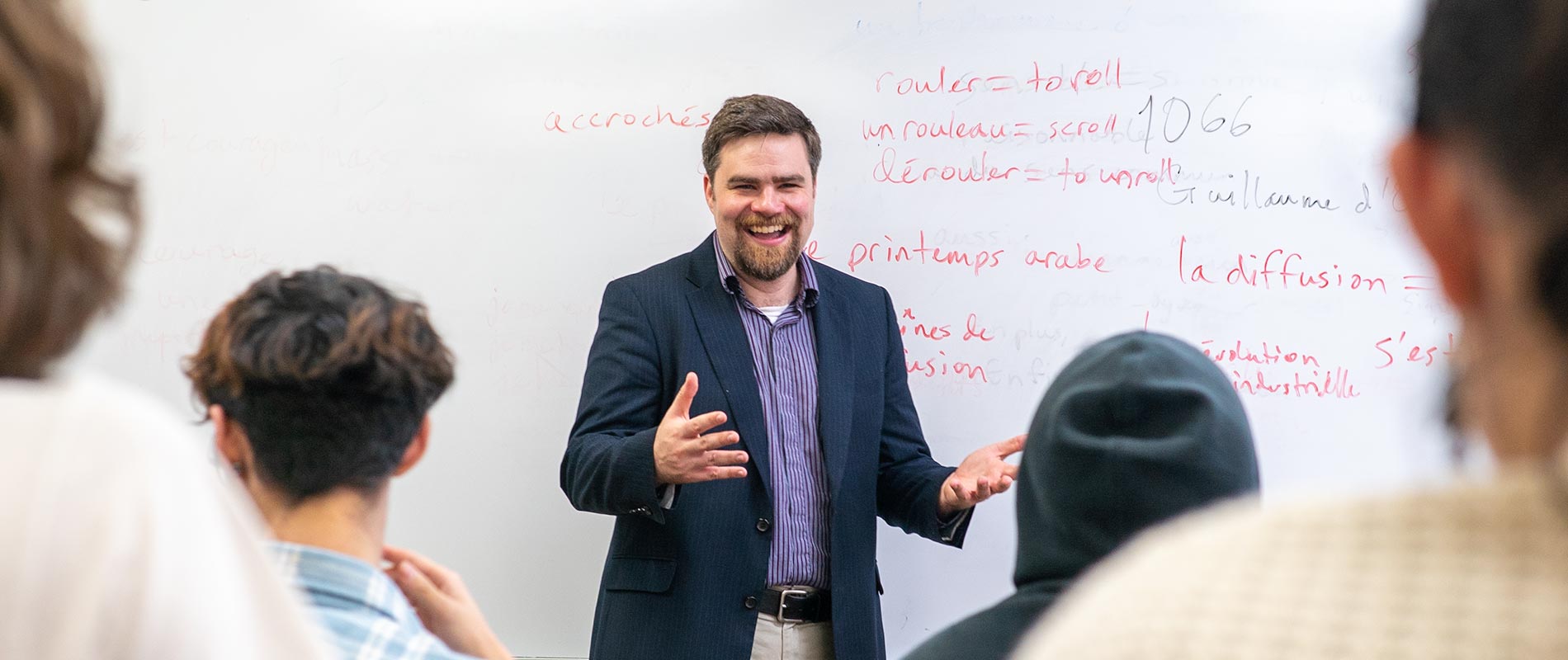 professor in front of class