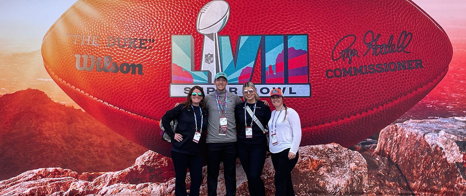 students studying on the lawn
