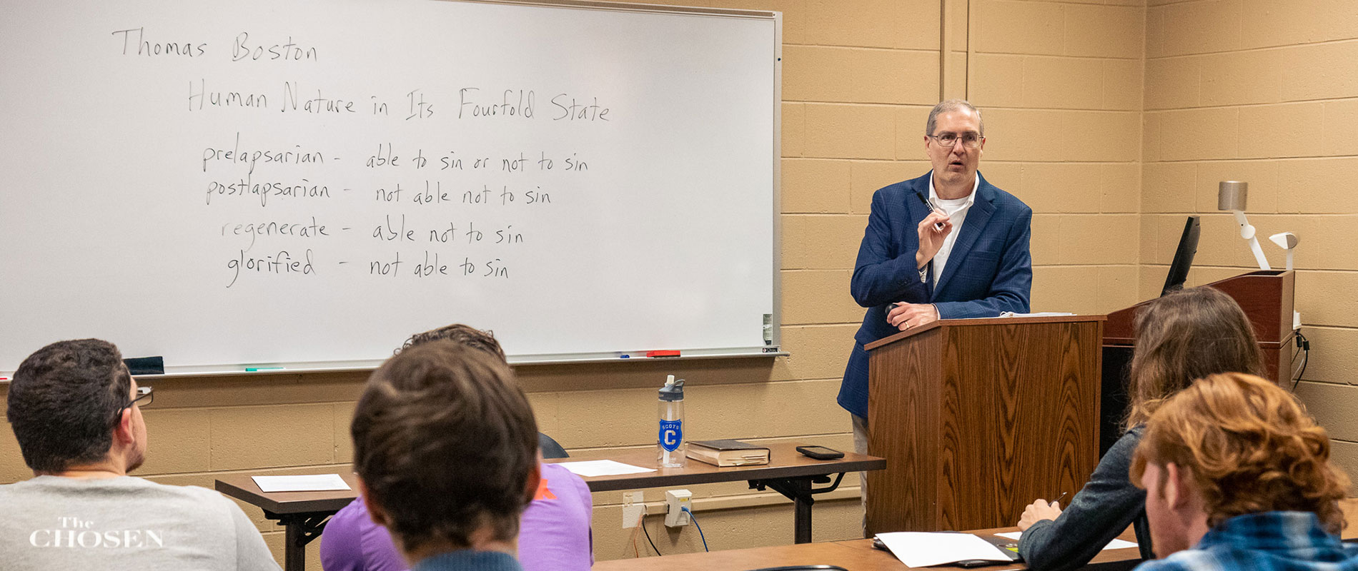 professor teaching class