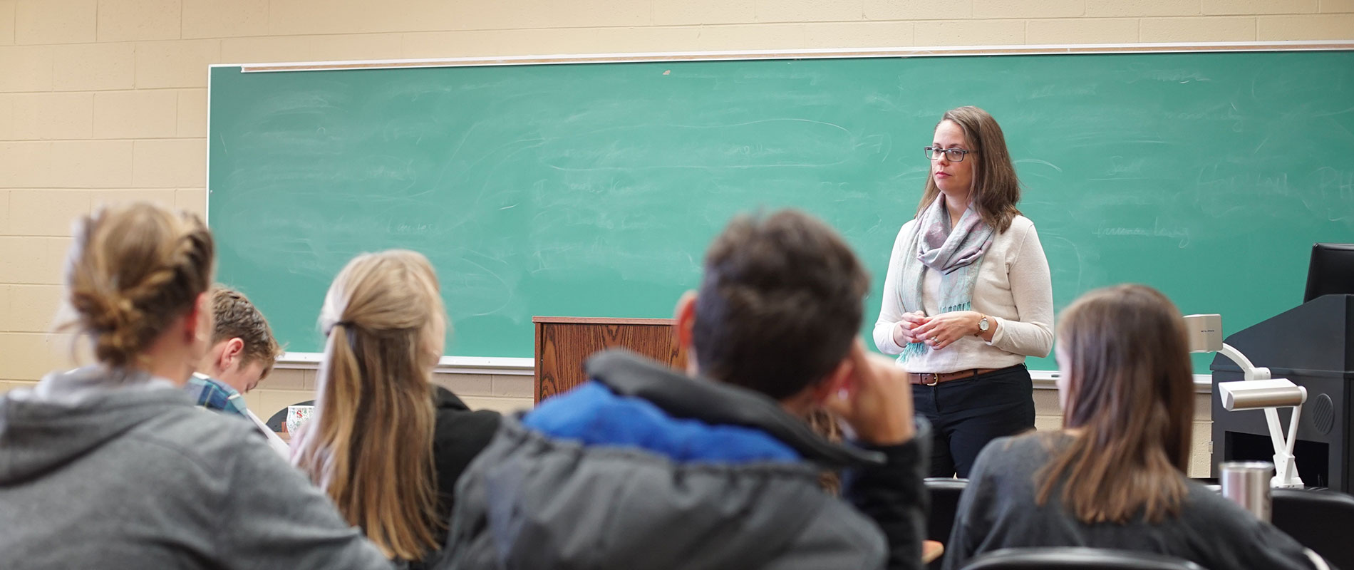 professor teaching class